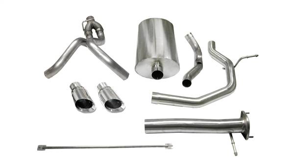 CORSA Performance - Corsa 2005-2006 Chevrolet SSR 5.3L V8 Polished Sport Cat-Back Exhaust - 14254