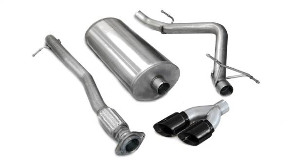 CORSA Performance - Corsa 2007-2008 Chevrolet Silverado Crew Cab/Short Bed 1500 5.3L V8 Black Sport Cat-Back Exhaust - 14259BLK