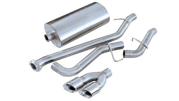 CORSA Performance - Corsa 1999-2006 GMC Sierra Reg. Cab/Short Bed 1500 4.8L V8 Polished Sport Cat-Back Exhaust - 14261