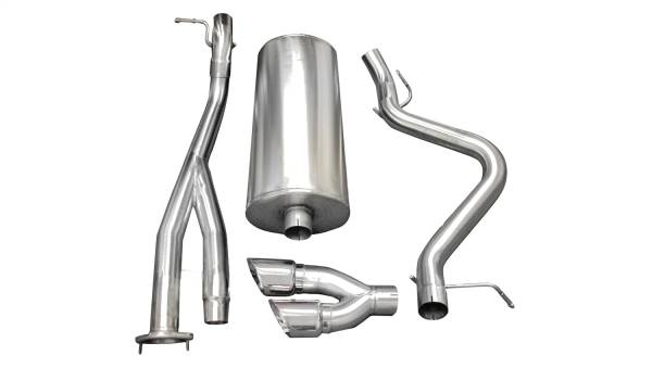 CORSA Performance - Corsa 2003-2007 Chevrolet Silverado Short Bed SS 6.0L V8 Polished Sport Cat-Back Exhaust - 14279