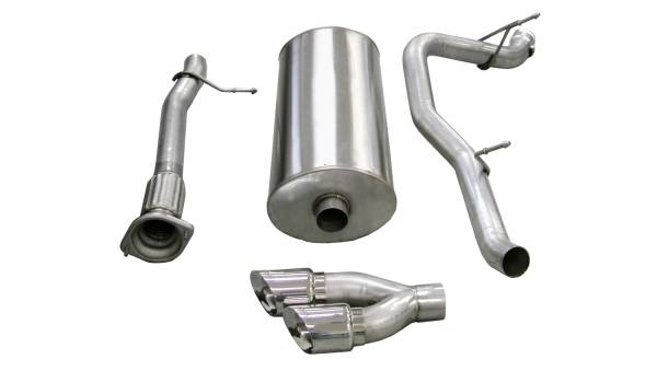 CORSA Performance - Corsa 2007-2010 Cadillac Escalade ESV 6.2L V8 Polished Sport Cat-Back Exhaust - 14298
