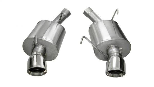 CORSA Performance - Corsa 2005-2010 Ford Mustang Shelby GT500 5.4L V8 Polished Sport Axle-Back Exhaust - 14311