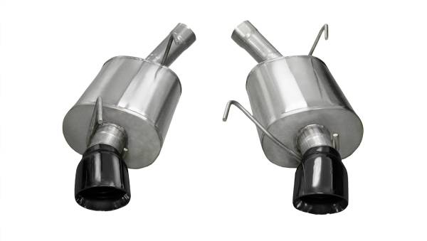 CORSA Performance - Corsa 2005-2010 Ford Mustang Shelby GT500 5.4L V8 Black Sport Axle-Back Exhaust - 14311BLK