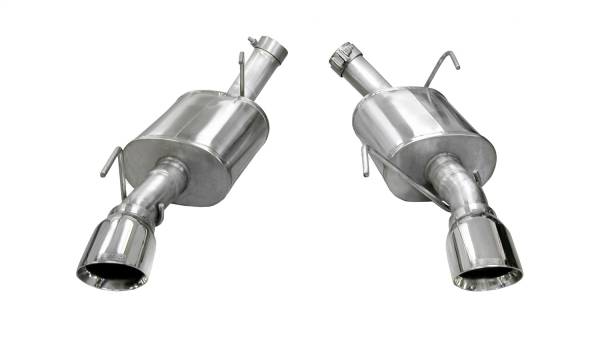 CORSA Performance - Corsa 2005-2010 Ford Mustang Shelby GT500 5.4L V8 Polished Xtreme Axle-Back Exhaust - 14314