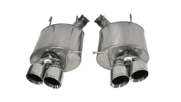 CORSA Performance - Corsa 2013-2014 Ford Mustang Shelby GT500 5.8L V8 Polished Sport Axle-Back Exhaust - 14321