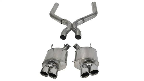 CORSA Performance - Corsa 2013-2014 Ford Mustang Shelby GT500 5.8L V8 Polished Sport Axle-Back + XO Exhaust - 14323