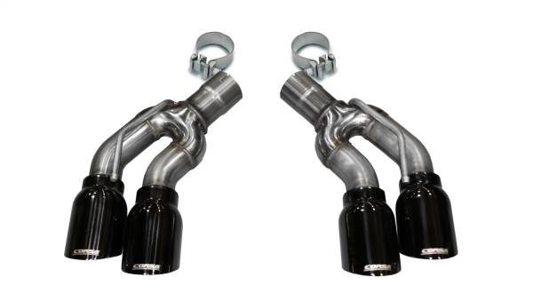 CORSA Performance - Corsa 2016-2019 Cadillac CTS-V 2.75in Inlet / 4.0in Outlet Black PVD Tip Kit (For Corsa ExhaustOnly) - 14359BLK