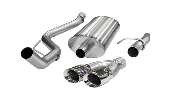 CORSA Performance - Corsa 2011-2014 Ford F-150 5.0L V8 Polished Sport Cat-Back Exhaust - 14393