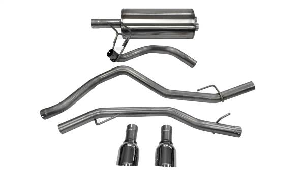 CORSA Performance - Corsa 2009-2018 Dodge Ram 1500 4.7L Quad/Crew Cab/Short Bed Polished Dual Exit Cat-Back Exhaust - 14405