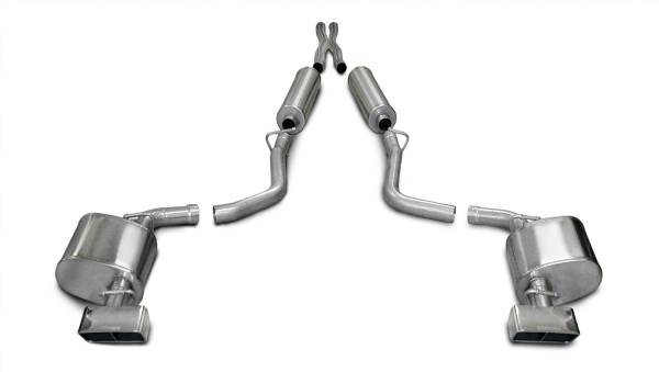 CORSA Performance - Corsa 2009-2010 Dodge Challenger R/T 5.7L V8 Auto Polished Xtreme Cat-Back Exhaust - 14436