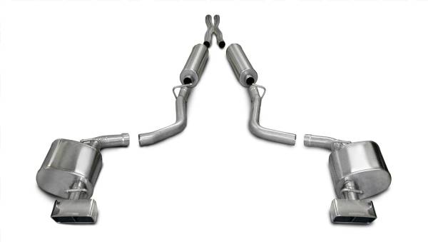 CORSA Performance - Corsa 2009-2010 Dodge Challenger R/T 5.7L V8 Manual Polished Xtreme Cat-Back Exhaust - 14437