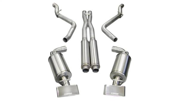 CORSA Performance - Corsa 2008-2010 Dodge Challenger SRT-8 6.1L V8 Polished Xtreme Cat-Back Exhaust - 14438