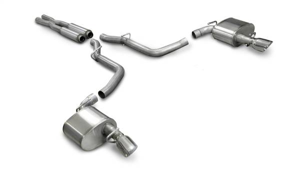 CORSA Performance - Corsa 2005-2010 Dodge Charger No Towing Hitch SRT-8 6.1L V8 Polished Xtreme Cat-Back Exhaust - 14440