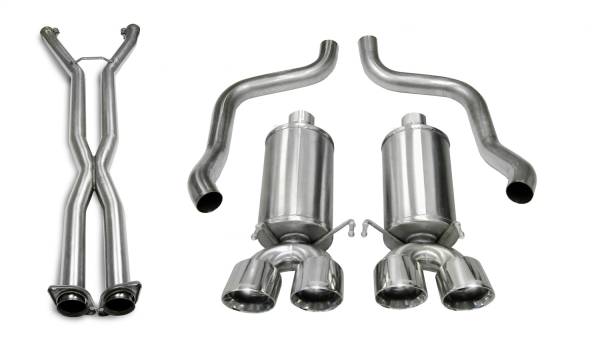CORSA Performance - Corsa Performance 2.5in. Cat-Back Dual Rear Exit with Twin 3.5in. Polished Pro-Series Tips 14469CB6