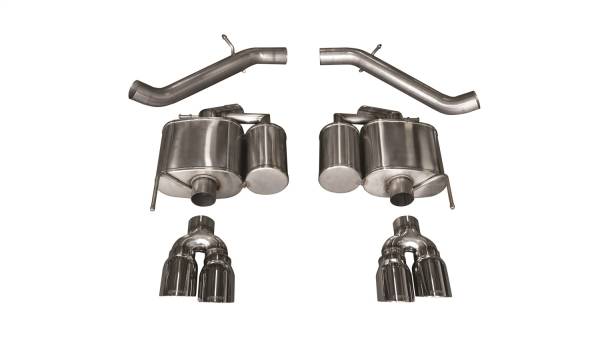 CORSA Performance - Corsa 2016-2019 Cadillac ATS-V 3.6T 4in Polished Sport Axle-Back Exhaust - 14478