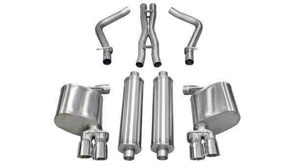CORSA Performance - Corsa 2011-2014 Dodge Charger R/T 5.7L V8 Polished Xtreme Cat-Back Exhaust - 14522