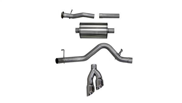 CORSA Performance - Corsa 2015-2016 Chevy Colorado 3.6L V6 Polished Sport Cat-Back Single Side Exit Exhaust - 14744