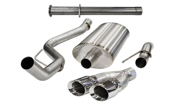 CORSA Performance - Corsa 2011-2014 Ford F-150 Raptor 6.2L V8 133in Wheelbase Polished Xtreme Cat-Back Exhaust - 14759