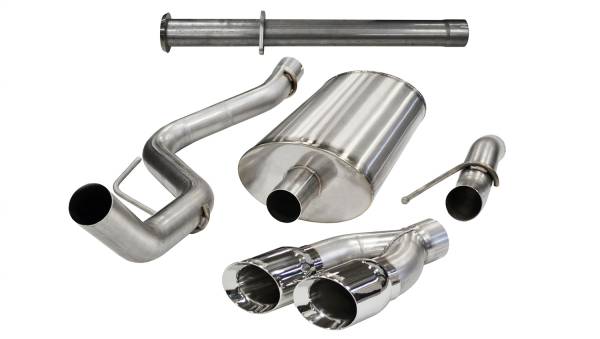 CORSA Performance - Corsa 2011-2014 Ford F-150 Raptor 6.2L V8 145in Wheelbase Polished Xtreme Cat-Back Exhaust - 14760