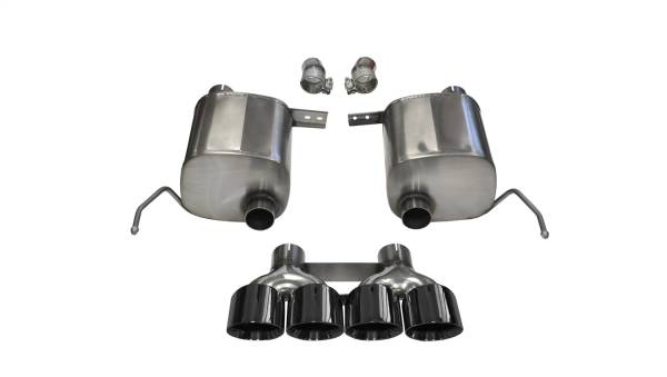 CORSA Performance - Corsa 14-19 Chevy Corvette C7 Coupe 6.2L V8 AT/MT 2.75in Valve-Back Dual Rear Exit Black Xtreme Exht - 14762BLK