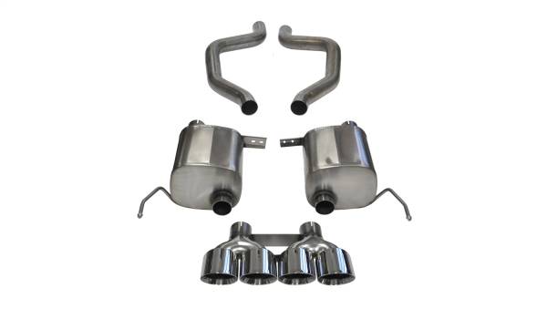 CORSA Performance - Corsa 17-19 Chevy Corvette Z06 (Grand Sport Only) 3in Axle Back Xtreme Exhaust Pol Quad 4.5in Tip - 14766