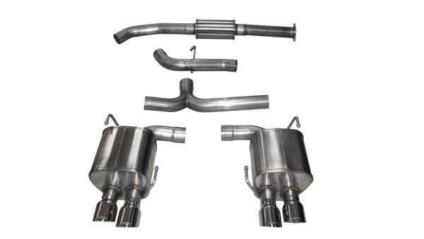 CORSA Performance - Corsa 2015-2021 Subaru WRX Cat Back Exhaust Polished Quad 3.5in Tips Sport - 14857