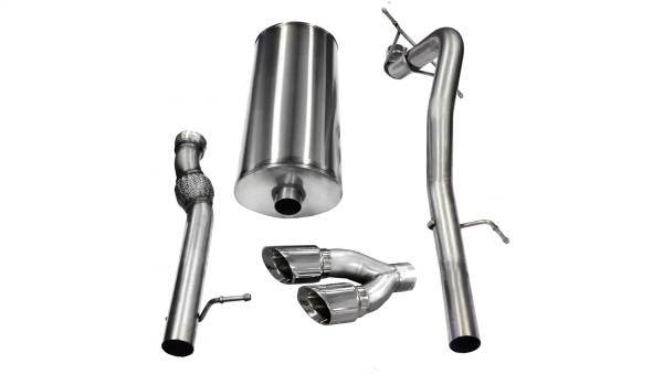 CORSA Performance - Corsa 2011-2014 Cadillac Escalade ESV 6.2L V8 Polished Sport Cat-Back Exhaust - 14882