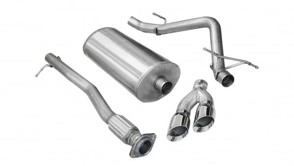 CORSA Performance - Corsa 2009-2009 Chevrolet Silverado Crew Cab/Short Bed 1500 4.8L V8 Polished Sport Cat-Back Exhaust - 14904