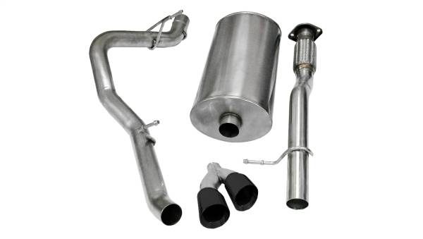CORSA Performance - Corsa 2009-2013 Chevrolet Suburban 1500 5.3L V8 Black Sport Cat-Back Exhaust - 14914BLK