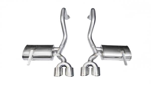 CORSA Performance - Corsa 1997-2004 Chevrolet Corvette C5 Z06 5.7L V8 Polished Xtreme Axle-Back Exhaust - 14961