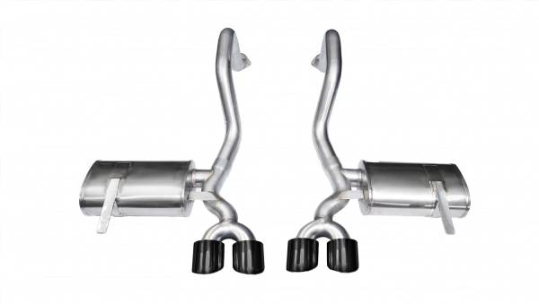 CORSA Performance - Corsa 1997-2004 Chevrolet Corvette C5 Z06 5.7L V8 Black Xtreme Axle-Back Exhaust - 14961BLK