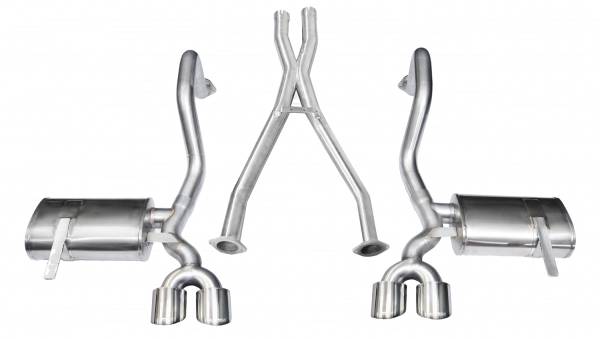 CORSA Performance - Corsa 1997-2004 Chevrolet Corvette C5 Z06 5.7L V8 Polished Xtreme Cat-Back + XO Exhaust - 14962