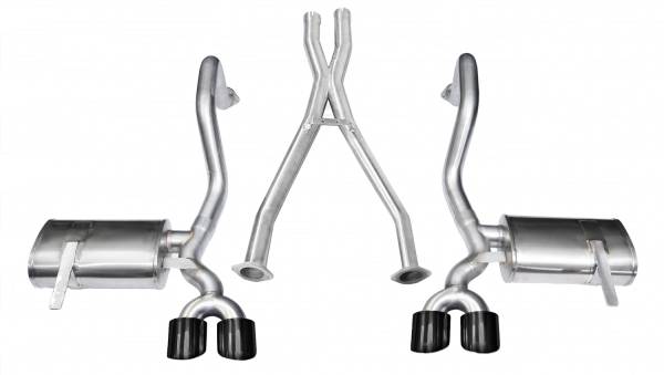 CORSA Performance - Corsa 1997-2004 Chevrolet Corvette C5 Z06 5.7L V8 Black Xtreme Cat-Back + XO Exhaust - 14962BLK