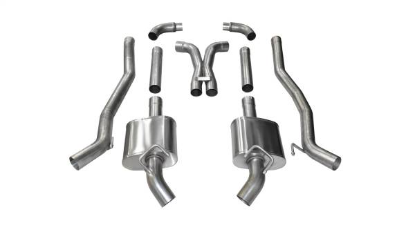 CORSA Performance - Corsa 2011-2013 Chevrolet Camaro SS 6.2L V8 Manual Xtreme 3in Cat-Back (No Tips Uses Factory Bezels) - 14976