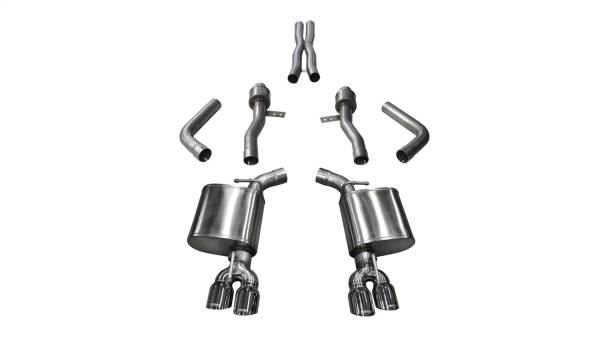 CORSA Performance - Corsa 2015-2023 Dodge Challenger Hellcat Dual Rear Exit Sport Exhaust w/ 3.5in Polished Tips - 14987