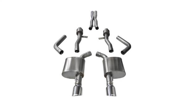 CORSA Performance - Corsa 2015-2023 Dodge Charger SRT / Scat Pack / R/T 6.4L Polished Sport Cat-Back Exhaust - 14995
