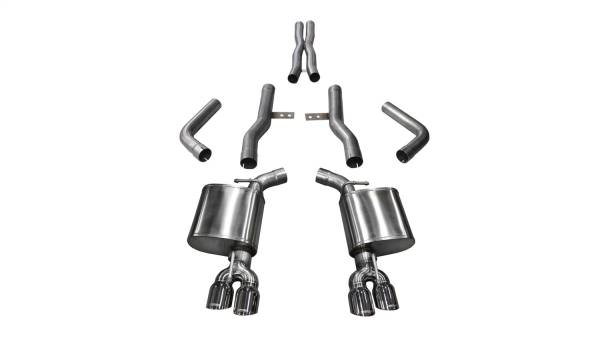 CORSA Performance - Corsa 2017-2023 Dodge Challenger 5.7L V8 Xtreme Cat-Back Dual Rear Exit w/3.5in Polished Tips - 21006