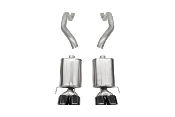 CORSA Performance - Corsa 2005-2007 Chevrolet Corvette (C6) 6.0L/6.2L Black Xtreme Axle-Back Exhaust w/4.5in Tips - 21010BLK