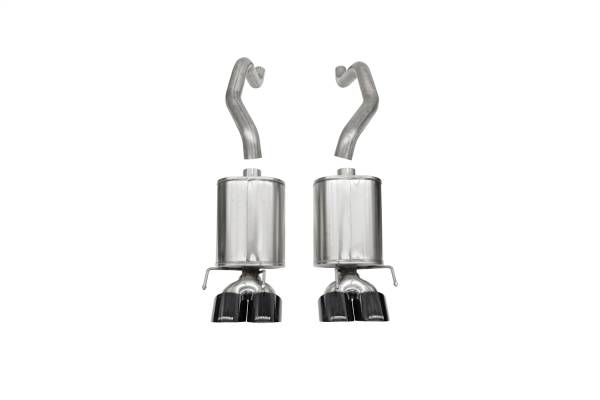 CORSA Performance - Corsa 2009-2013 Chevrolet Corvette (C6) 6.2L Black Sport Axle-Back Exhaust w/4.5in Tips - 21011BLK