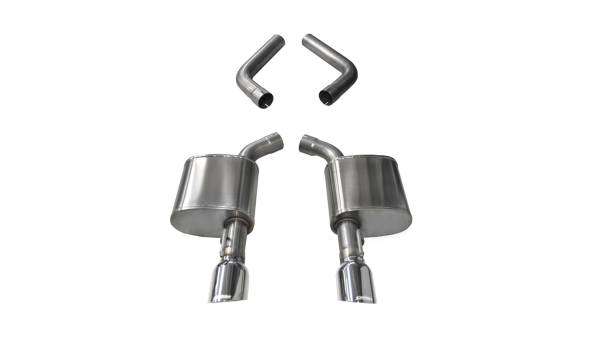 CORSA Performance - Corsa 17-20 Dodge Charger 6.4L/17-19 Dodge Charger 5.7L Polished Sport AxleBack Exhaust w/4.5in Tips - 21019