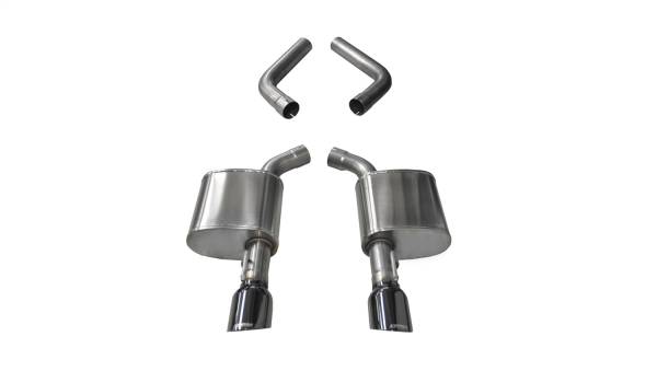 CORSA Performance - Corsa 2017-2020 Dodge Charger 6.4L/17-19 Dodge Charger 5.7L Black Sport AxleBack Exhaust w/4.5inTips - 21019BLK