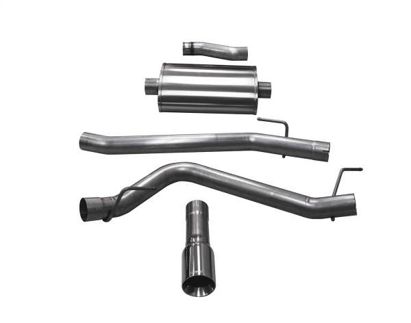 CORSA Performance - Corsa 2020-2024 Jeep Gladiator JT 3.6L Single Side Exit Cat-Back Exhaust w/ Single 4in PolishedTip - 21060