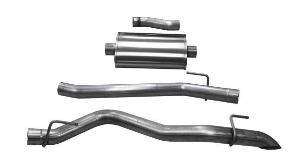 CORSA Performance - Corsa 2020-2024 Jeep Gladiator JT 3.0in Cat-Back Single Side Exit w/ Turn Down Tip - 21061