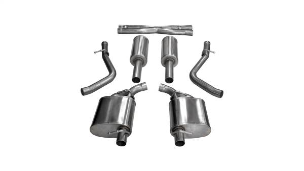 CORSA Performance - Corsa 15-23 Dodge Charger/300 Sedan 3.6L 2.5in Cat-Back Dual Rear Exit (re-uses stock exhaust bezel) - 21064