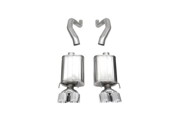 CORSA Performance - Corsa 06-13 Chevy Corvette C6 Z06 7.0L / 09-13 ZR1 6.2L Polished AxleBack Exhaust w/4.5in Twin Tips - 21077