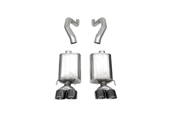 CORSA Performance - Corsa 06-13 Chevy Corvette C6 Z06 7.0L / 09-13 ZR1 6.2L Black PVD AxleBack Exhaust w/4.5in Twin Tips - 21077BLK