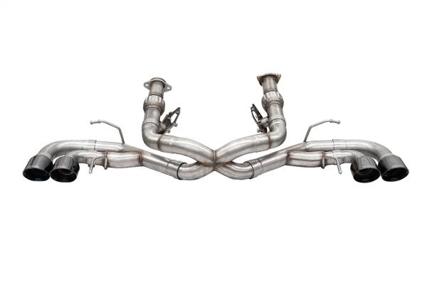 CORSA Performance - Corsa 2020-24 Corvette C8 3in Xtreme Cat-Back Exhaust 4.5in Black Quad Tips - Deletes stock AFMValve - 21104BLK