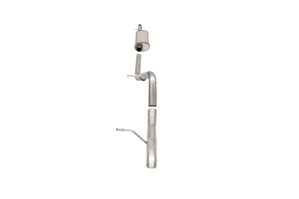 CORSA Performance - Corsa 2007-2018 Jeep Wrangler JKU 3.6L Sport 2.75in Cat-Back Exhaust w/ Turn Down Tip - 21121
