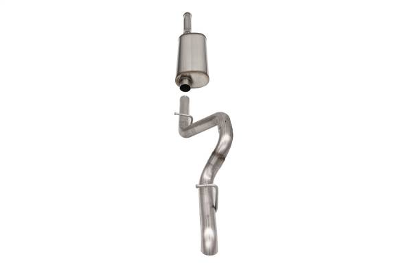CORSA Performance - Corsa 2018-2024 Jeep Wrangler JLU 3.6L Sport 2.75in Cat-Back Exhaust w/ Turn Down Tip - 21123