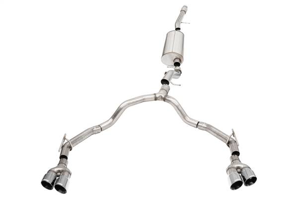 CORSA Performance - Corsa 2021-2023 Suburban/GMC Yukon XL 6.2L 4WD Dual Rear 3/2.75in Sport Cat-Back DW 4in Pol Tips - 21130